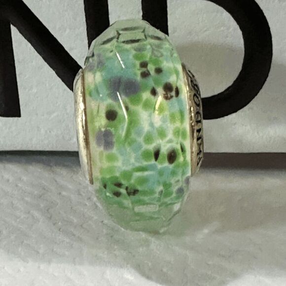Authentic Pandora Sea Glass Murano Charm, Retired - Picture 2 of 7